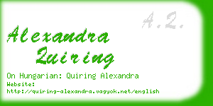 alexandra quiring business card
